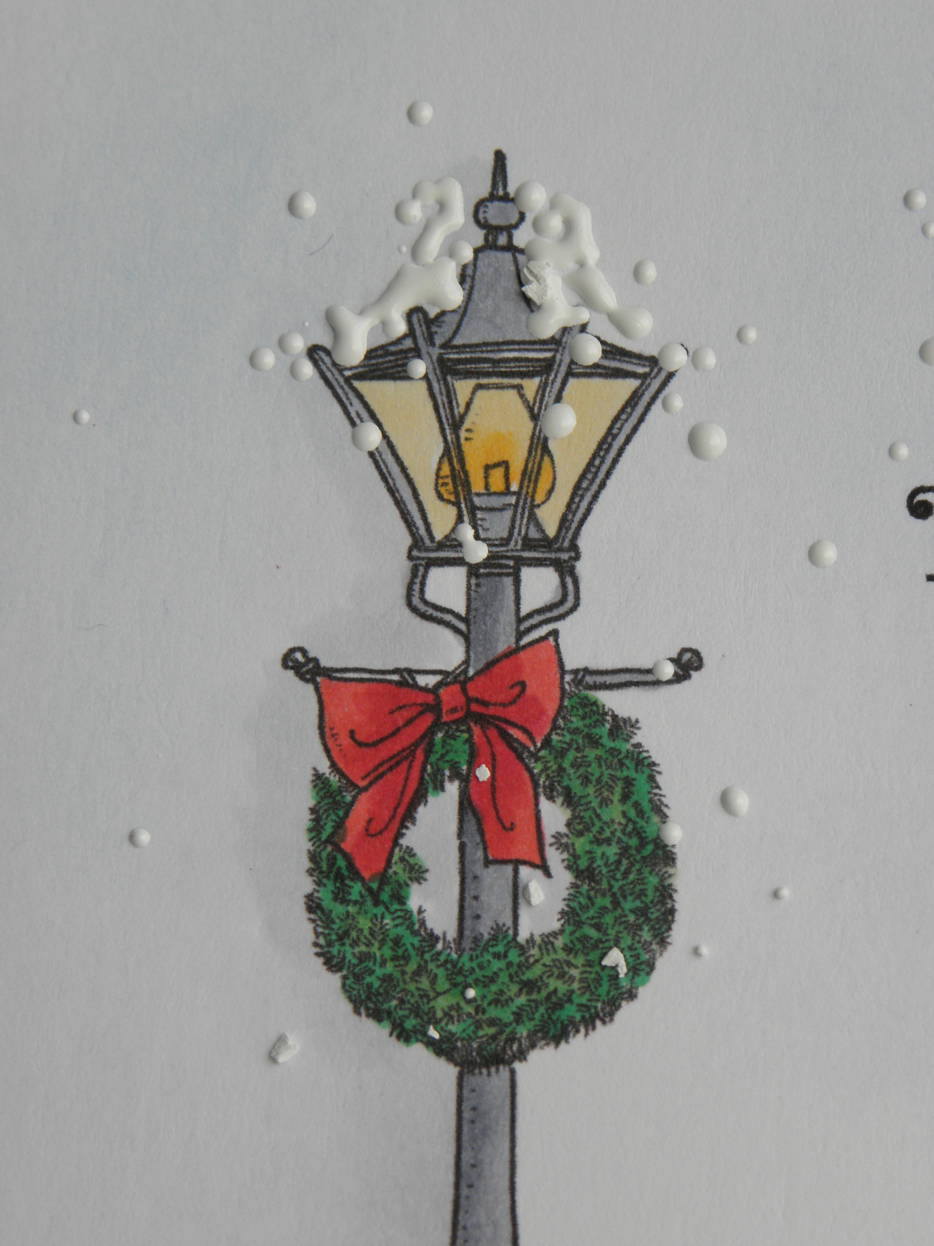 Card: Christmas Light Pole