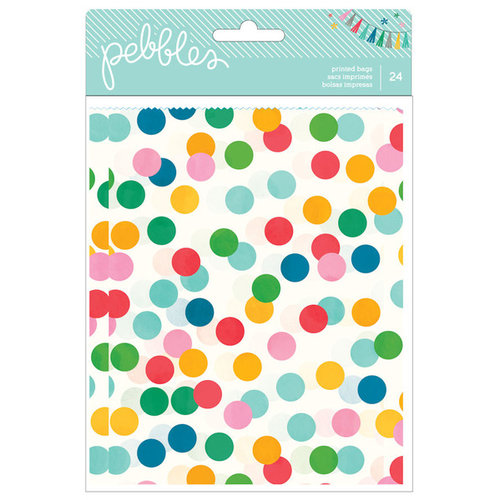 American Crafts - Pebbles - Birthday Wishes Collection - Printed Bags