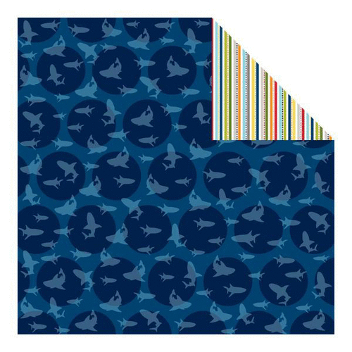Bella Blvd - Max Collection - 12 x 12 Double Sided Paper - Shark Attack