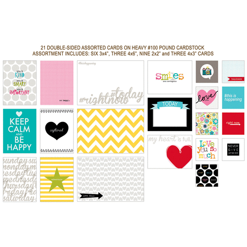 Bella Blvd - Lucky Starz Collection - Candid Cards - Die Cut Cardstock Cards