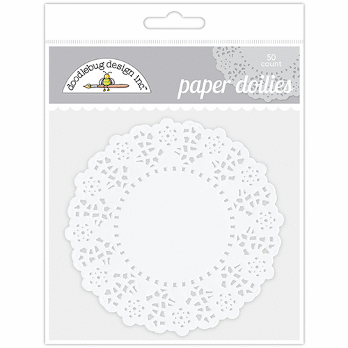 Doodlebug Design - Sweetheart Collection - Doilies - Lily White