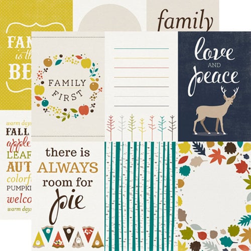 Echo Park - Oh So Thankful Collection - 12 x 12 Double Sided Paper - Fall Festival