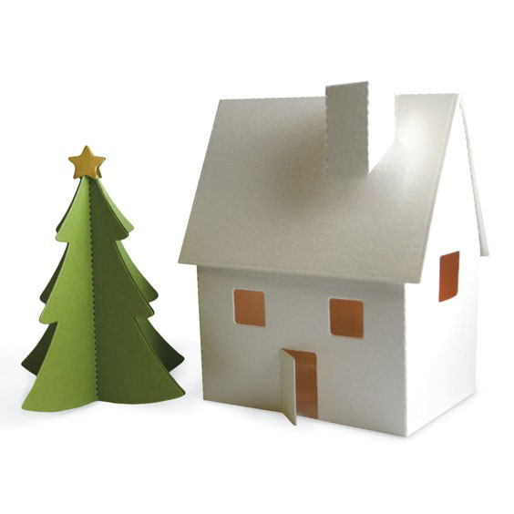 Lifestyle Crafts - Christmas - Die Cutting Template - Village