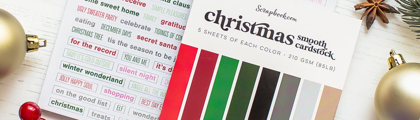 Christmas Paper Pads | Scrapbook.com Exclusives